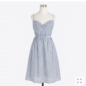 J. CREW Blue & White Striped Dress
